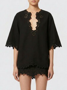 �C�U�x�� �}���� �G�g���[�� ISABEL MARANT ETOILE T�V���c �g�b�v�X ���f�B�[�X �u���b�N T-shirts and tops 26PHT0586FBD1J04E �֐� �������� 2026SS gi