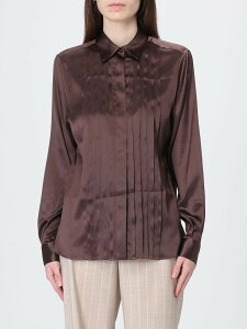 �^���A�g�[�� TAGLIATORE �V���c ���f�B�[�X �u���E�� Shirts NATALEE270007M1273 Brown �֐� �������� 2026SS gi