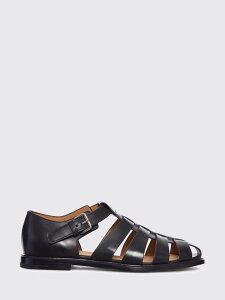 �`���[�` CHURCH'S �t���b�g�V���[�Y �T���_�� �����Y �u���b�N Flat Shoes EX0033AHP �֐� �������� 2026SS gi