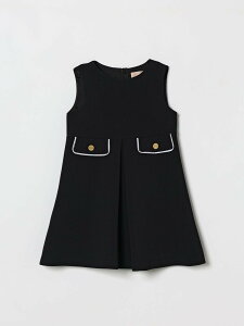 �G���U�x�b�^ �t�����L ELISABETTA FRANCHI LA MIA BAMBINA �����O�h���X �h���X �K�[���Y �u���b�N Long dresses EGAB2230GA022 �֐� �������� 2026SS gi