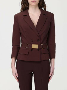 �G���U�x�b�^ �t�����L ELISABETTA FRANCHI �X�[�c�W���P�b�g �X�[�c �W���P�b�g ���f�B�[�X �u���E�� Suit Jackets GI22461E2 �֐� �������� 2026SS gi