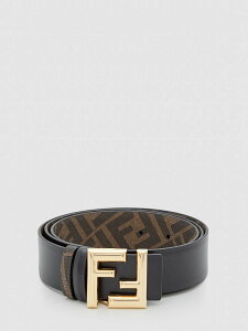 �t�F���f�B FENDI �x���g �����Y �u���b�N Belts 7C0488AFF2 �֐� �������� 2026SS gi