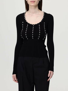 �����[ �W���[ LIU JO �Z�[�^�[ �j�b�g�E�F�A ���f�B�[�X �u���b�N Knitwear PA6021MS99E �֐� �������� 2026SS gi
