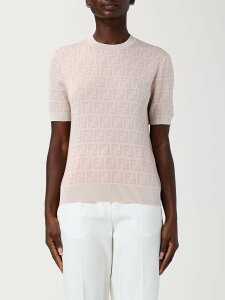 �t�F���f�B FENDI �Z�[�^�[ �j�b�g�E�F�A ���f�B�[�X �I�����W Knitwear FZXE50AYM1 �֐� �������� 2026SS gi