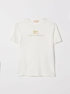 �G���U�x�b�^ �t�����L ELISABETTA FRANCHI LA MIA BAMBINA �����O�X���[�uT�V���c T�V���c �K�[���Y Long sleeve t-shirts EFTS2600JE006 �֐� �������� 2026SS gi