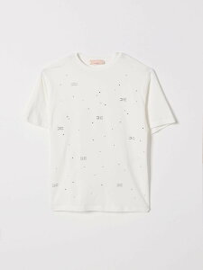 �G���U�x�b�^ �t�����L ELISABETTA FRANCHI LA MIA BAMBINA �����O�X���[�uT�V���c T�V���c �K�[���Y Long sleeve t-shirts EFTS2630JE006 �֐� �������� 2026SS gi