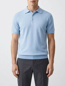 �p�I���y�R�� PAOLO PECORA �|���V���c �����Y �l�C�r�[ Polo shirts A007F100 �֐� �������� 2026SS gi