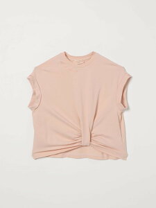 �G���U�x�b�^ �t�����L ELISABETTA FRANCHI LA MIA BAMBINA �����O�X���[�uT�V���c T�V���c �K�[���Y �s���N Long sleeve t-shirts EFTS2530JE006 �֐� �������� 2026SS gi