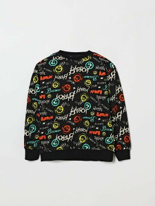 �o���E�L�b�Y BARROW KIDS �N���[�l�b�N�W�����p�[ �j�b�g�E�F�A �{�[�C�Y �u���b�N Crew neck jumpers S6BKJUSW048 �֐� �������� 2026SS gi