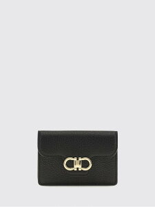 �t�F���K�� FERRAGAMO �J�[�h�z���_�[ ���z ���f�B�[�X �u���b�N Wallets and Card Holders 785795 �֐� �������� 2026SS gi