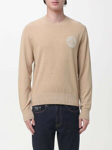 ���F���T�[�` �W�[���Y �N�`���[�� VERSACE JEANS COUTURE �Z�[�^�[ �j�b�g�E�F�A �����Y �u���E�� Knitwear 80GAFM00CM06H �֐� �������� 2026SS gi