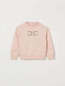 �G���U�x�b�^ �t�����L ELISABETTA FRANCHI LA MIA BAMBINA �����O�X���[�uT�V���c T�V���c �K�[���Y �u���b�N Long sleeve t-shirts EFTS2630JE006 �֐� �������� 2026SS gi