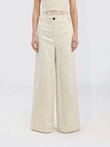 �s���R PINKO �Y�{�� �p���c ���f�B�[�X �x�[�W�� Trousers 106528A374 �֐� �������� 2026SS gi