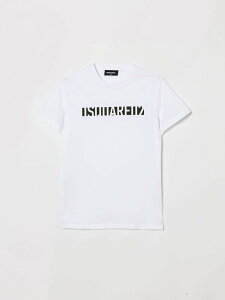 �f�B�[�X�N�G�A�[�h DSQUARED2 �����O�X���[�uT�V���c T�V���c �{�[�C�Y �z���C�g Long sleeve t-shirts DQ3301D0ACD White �֐� �������� 2026SS gi