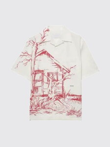 �v���_ PRADA �V���c �����Y ���b�h Shirts UCS414SUMO184F �֐� �������� 2026SS gi