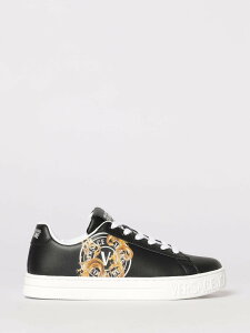 ���F���T�[�`�F�E�W�[���Y�E�N�`���[�� VERSACE JEANS COUTURE �X�j�[�J�[ ���f�B�[�X �u���b�N Sneakers 80VA3SK3ZPB73 �֐� �������� 2026SS gi