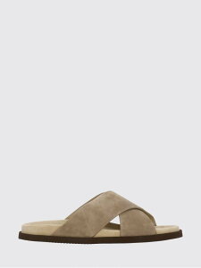 �u���l�� �N�`�l�� BRUNELLO CUCINELLI �t���b�g�V���[�Y �T���_�� �����Y �u���E�� Flat Shoes MZUSOLY327 �֐� �������� 2026SS gi