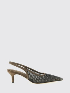 �u���l���N�`�l�� BRUNELLO CUCINELLI �n�C�q�[�� �p���v�X ���f�B�[�X �u���E�� High heels MZSFC3215 �֐� �������� 2026SS gi