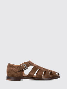 �`���[�` CHURCH'S �t���b�g�V���[�Y �T���_�� �����Y �u���E�� Flat Shoes EX00339VJ �֐� �������� 2026SS gi