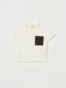 �t�F���f�B FENDI T�V���c �g�b�v�X �x�r�[���j�Z�b�N�X �z���C�g T-shirt BMI2597AJ �֐� �������� 2026SS gi