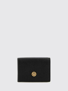 ���F���T�[�` VERSACE �J�[�h�z���_�[ ���z �����Y �u���b�N Wallets and Card Holders 10114561A10544 �֐� �������� 2026SS gi