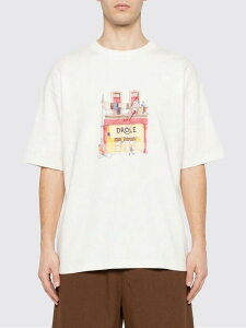 �h���[�� �h ���b�V�� DROLE DE MONSIEUR T�V���c �����Y �z���C�g T-shirts KTS307CO002OW �֐� �������� 2026SS gi