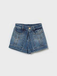 �G���U�x�b�^ �t�����L ELISABETTA FRANCHI LA MIA BAMBINA �V���[�g�p���c�@�p���c �V���[�c �K�[���Y �u���[ Shorts EFBE0760DF011 �֐� �������� 2026SS gi