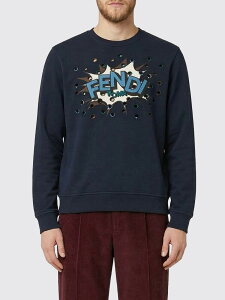 �t�F���f�B FENDI �X�E�F�b�g�V���c �g���[�i�[ �����Y �u���[ Sweatshirts FY0178AW0Y �֐� �������� 2026SS gi