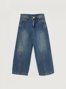 �G���U�x�b�^ �t�����L ELISABETTA FRANCHI LA MIA BAMBINA ���M�����[�t�B�b�g�W�[���Y �f�j�� �K�[���Y �u���[ Regular fit jeans EFPA3120DF011 �֐� �������� 2026SS gi