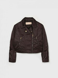 �G���U�x�b�^ �t�����L ELISABETTA FRANCHI LA MIA BAMBINA �o�C�J�[�W���P�b�g �W���P�b�g �K�[���Y �u���E�� Biker jackets EFGB1380RA033 �֐� �������� 2026SS gi