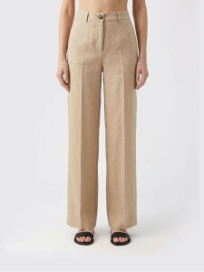 �s���R PINKO �Y�{�� �p���c ���f�B�[�X �x�[�W�� Trousers 104929A34I �֐� �������� 2026SS gi