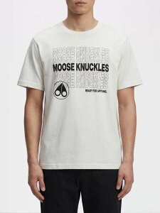 ���[�X �i�b�N���Y MOOSE KNUCKLES T�V���c �����Y �z���C�g T-shirts M16MT728 �֐� �������� 2026SS gi