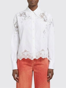 �G���}���m �V�F�����B�[�m ERMANNO SCERVINO �V���c ���f�B�[�X �z���C�g Shirts D482K301APBQP �֐� �������� 2026SS gi