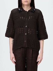 �����[ �W���[ LIU JO �Z�[�^�[ �j�b�g�E�F�A ���f�B�[�X �u���E�� Knitwear WA6325MA79R �֐� �������� 2026SS gi
