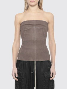 ���b�N �I�E�G���X RICK OWENS T�V���c �g�b�v�X ���f�B�[�X �u���E�� T-shirts and tops RP01F6127LSV �֐� �������� 2026SS gi