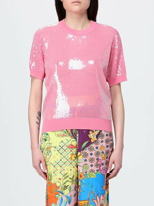 �����[ �W���[ LIU JO �Z�[�^�[ �j�b�g�E�F�A ���f�B�[�X �s���N Knitwear WA6216MA68R �֐� �������� 2026SS gi