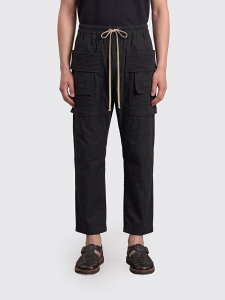 ���b�N�E�I�E�G���X�E�_�[�N�V���h�E RICK OWENS DRKSHDW �Y�{�� �p���c �����Y �u���b�N Trousers DU01F4376CR �֐� �������� 2026SS gi
