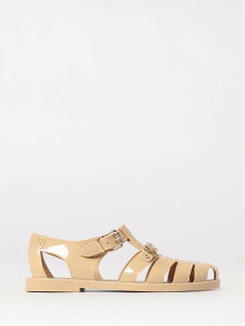 ���X�L�[�m MOSCHINO �t���b�g�V���[�Y �T���_�� �����Y �u���E�� Flat Shoes MB16501G0OG21 �֐� �������� 2026SS gi