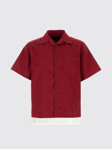 �v���_ PRADA �V���c �����Y ���b�h Shirts UCS547SOOO18T2 �֐� �������� 2026SS gi