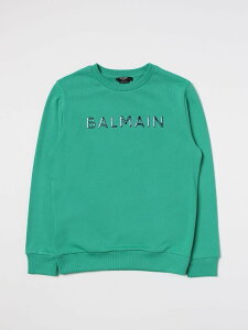 �o���}�� BALMAIN �N���[�l�b�N�W�����p�[ �j�b�g�E�F�A �{�[�C�Y �O���[�� Crew neck jumpers BS4Q70Z0081 �֐� �������� 2025AW gi