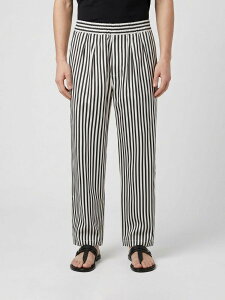 �g�� �t�H�[�h TOM FORD �Y�{�� �p���c �����Y �u���b�N Trousers SJC017FMS094 �֐� �������� 2026SS gi