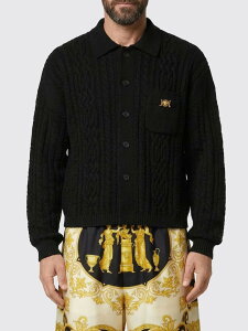 ���F���T�[�` VERSACE �Z�[�^�[ �j�b�g�E�F�A �����Y �u���b�N Knitwear 10221791A16354 �֐� �������� 2026SS gi