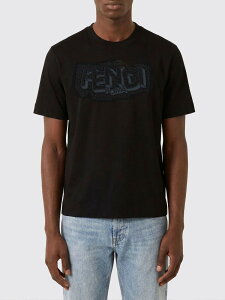 �t�F���f�B FENDI T�V���c �����Y �u���b�N T-shirts FY0936AW0W �֐� �������� 2026SS gi