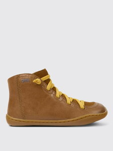 �J���y�[�� CAMPER �t���b�g�X�j�[�J�[ �X�j�[�J�[ �{�[�C�Y �u���E�� Flat sneakers 90085-087 PEU �֐� �������� 2025AW gi