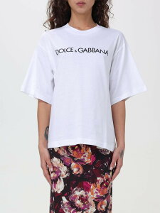 �h���`�F&�K�b�o�[�i DOLCE&GABBANA �|���V���c T�V���c ���f�B�[�X �z���C�g T-shirts and polo shirts F8U10TG7H4P �֐� �������� 2026SS gi