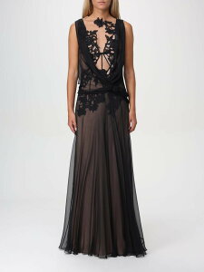 �A���x���^ �t�F���b�e�B ALBERTA FERRETTI �����s�[�X �h���X ���f�B�[�X �u���b�N Dresses 04155114 �֐� �������� 2024AW gi
