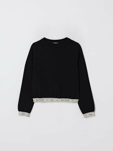 �o���}�� BALMAIN �N���[�l�b�N�W�����p�[ �j�b�g�E�F�A �{�[�C�Y �u���b�N Crew neck jumpers BX4B90J0371 �֐� �������� 2025AW gi