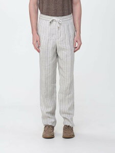 �u���l�� �N�`�l�� BRUNELLO CUCINELLI �Y�{�� �p���c �����Y �x�[�W�� Trousers MZ412E1710 �֐� �������� 2026SS gi