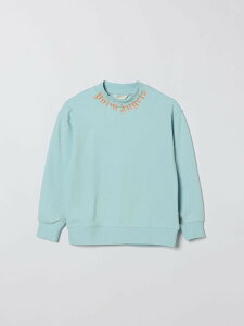 �p�[���E�G���W�F���X PALM ANGELS �N���[�l�b�N�W�����p�[ �j�b�g�E�F�A �{�[�C�Y �u���[ Crew neck jumpers PBBA012S26FLE004 �֐� �������� 2026SS gi