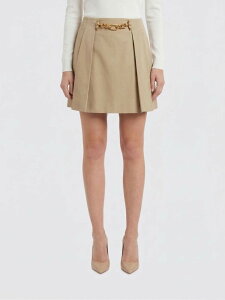 �o���}�� BALMAIN �X�J�[�g ���f�B�[�X �x�[�W�� Skirts GF1LBB34CG43 �֐� �������� 2026SS gi